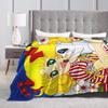 Candy Candy Kawaii Cartoon Decken Anime Flanell Lustige Warme Überwurfdecke für Zuhause Restaurant Textil Dekoration