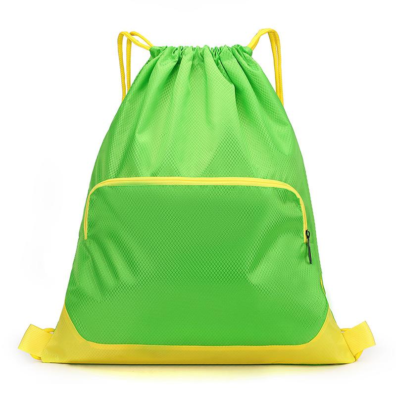 Drawstring Backpack with Drawstring and Drawstring Pockets, Large Capacity Waterproof Sports and Fitness Bag for Men and Women, Travel Backpack