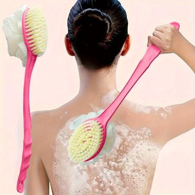 Bath Brush Body Exfoliating Scrubber Long Handle Body Back Massage Shower SPA Foam Bath Accessories Body Cleansing Brush