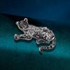 Spilla Vintage Animale Leopardo Strass Spilla Giaguaro Accessori Abbigliamento Gioielli Regali