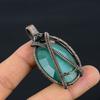 Green Monalisa Pendant, 999 Copper Wire Wrapped Pendant Handmade Gemstone Jewelry, Gifts For Wife Brand New Pendant
