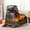Jurassic World Dominion Theme Printed Blanket Skinfriendly Soft Fleece Blanket For Outdoor Travel Home Party Decor Holiday Gift