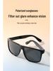 Herren Retro Quadratische Polarisierte Fahrsonnenbrille - Anti-UV
