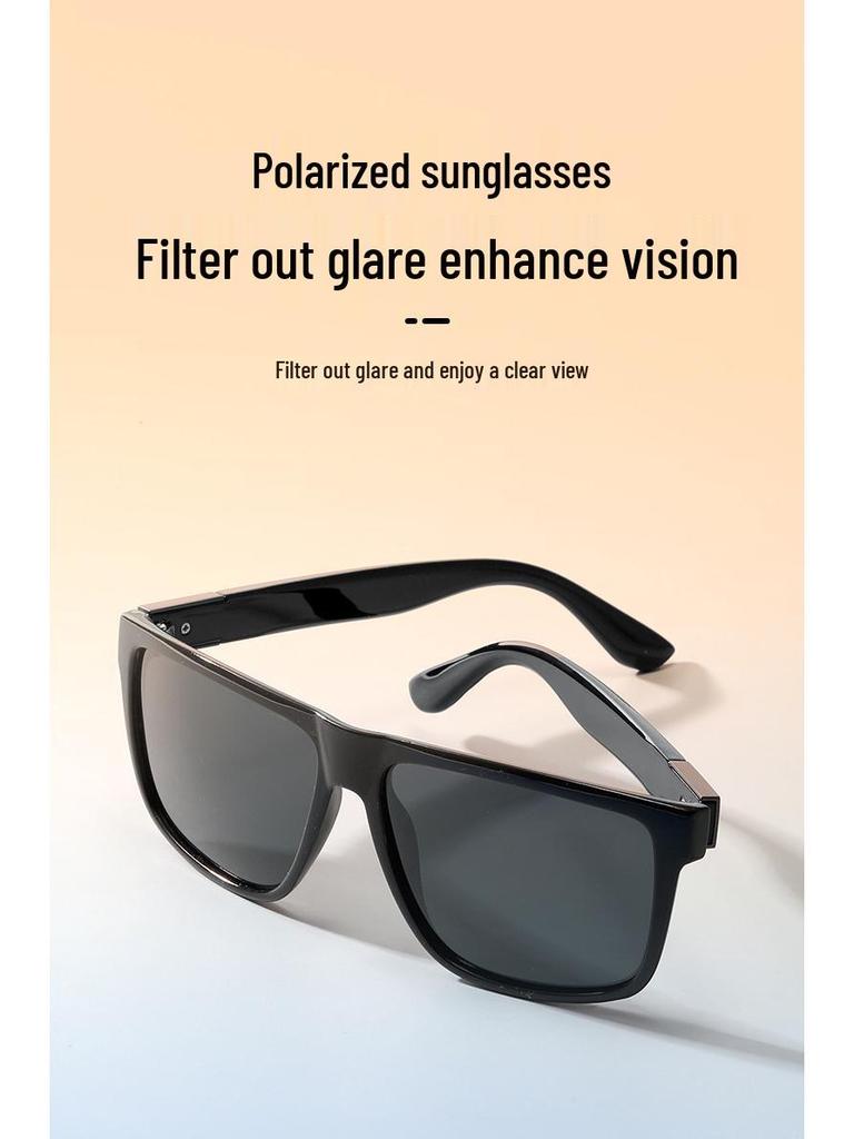 Herren Retro Quadratische Polarisierte Fahrsonnenbrille - Anti-UV