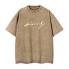 New Heavy Men's Washed Vintage Oversized T-Shirts Street Punk T Shirt women Harajuku Casual Cotton Short Sleeve Tee top