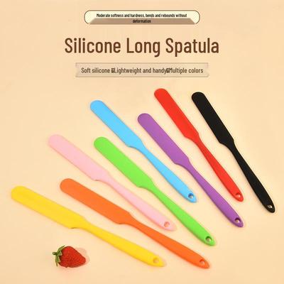 Espátula de Silicona Todo en Uno: Raspador Largo y Multiusos para Repostería, Crema, Pastel, Aguacate, Mermelada.