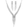 Chic Rhinestone Tassel Necklace and Earring Set for Women