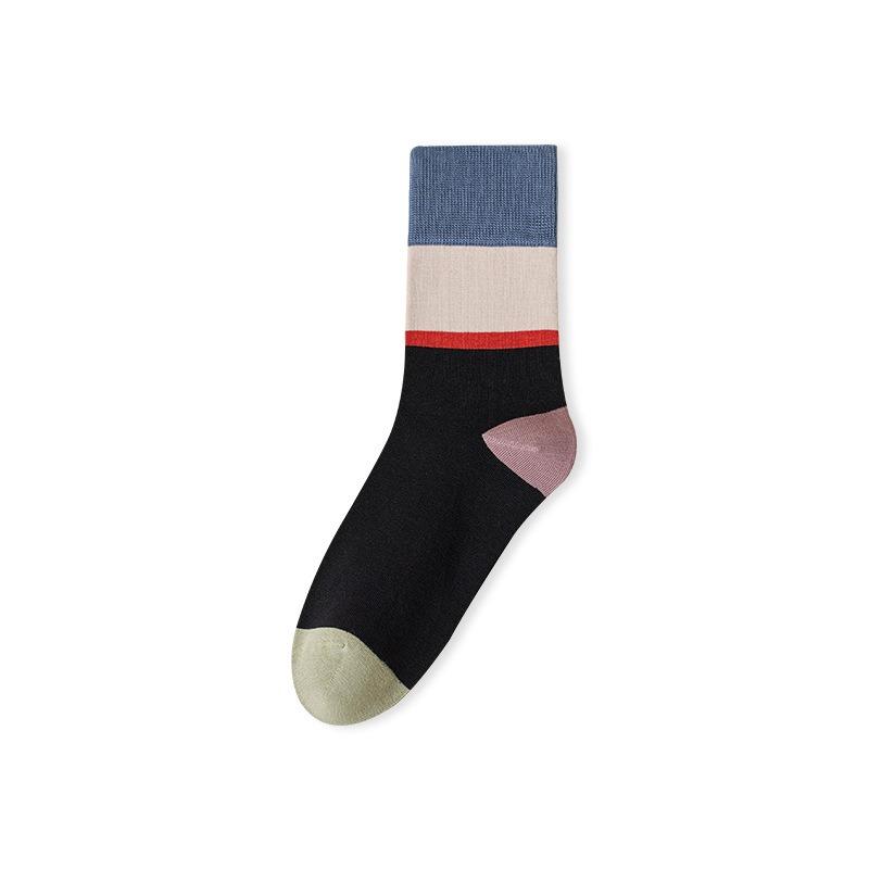 Men's and women's trendy socks, mid-tube socks, breathable pure cotton socks, cotton socks, anti-odor and antibacterial, casual women's socks