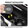 Carbon Fiber Car Coaster Water Cups Mat Drink Anti-slip Pad For KIA Ceed Sportage Rio K5 K2 Optima Cerato Proceed Venga