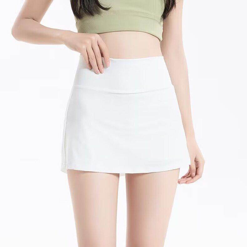 

Ice Silk Short Skirt Versatile Shorts Casual Pants Women s Skirt S білий