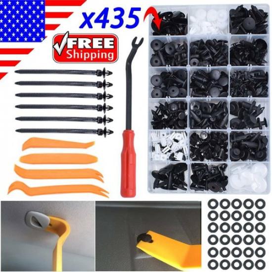 435X Car Clips Auto Push Rivets Wheel Arch Bumper Cover Retainer Fastener Engine