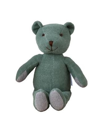Broccoli House Teddy Frottee Grün D-Bear Bär, Klein, Kinder-, Modal® Stoff, Waschbar, 30cm,
