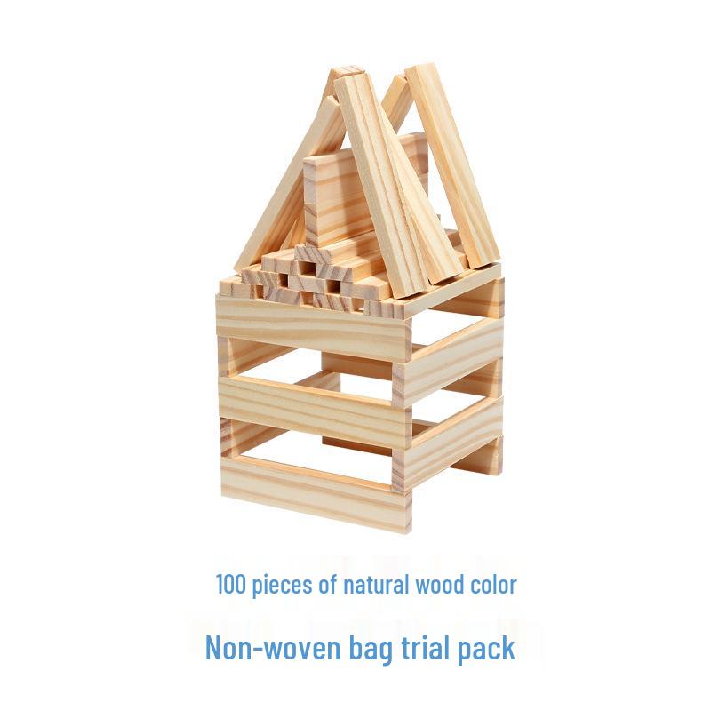 Wooden Building Blocks for Kids: Educational Construction Toys for Stacking and Building Fun