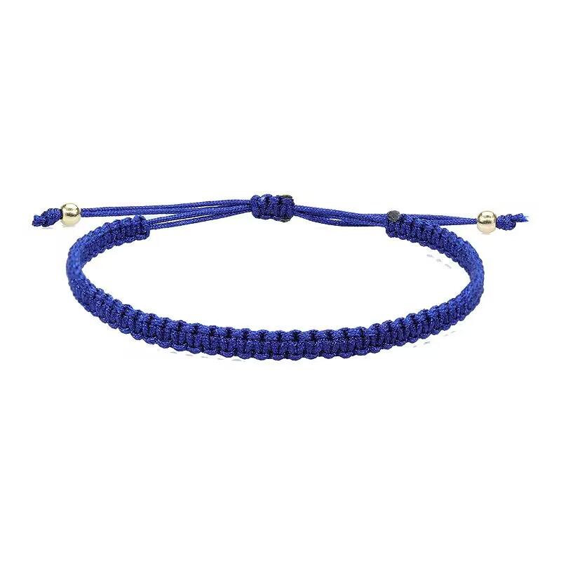 Lucky Woven Rope Bracelets & Bangles Women Men Handmade Knots Tibet Buddhist  Friendship Girls Gift Adjustable