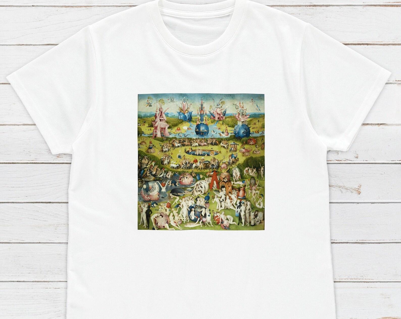 Bosch T-Shirt: Garden of Earthly Delights Art, Quirky Graphic Tee S