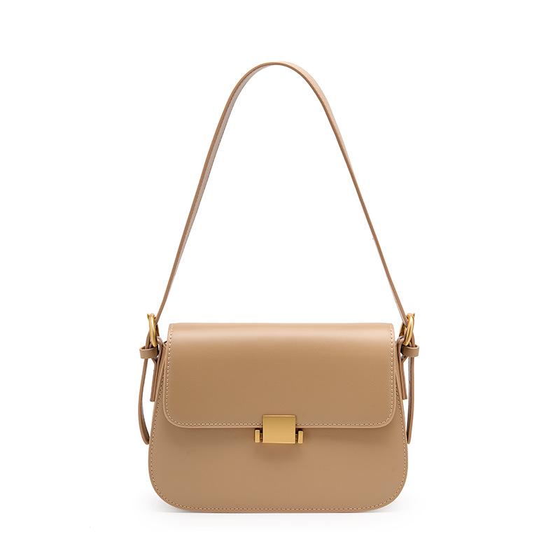 

Luxury Women s Genuine Leather Tofu Shoulder Crossbody Bag - New Autumn/Winter 2025 Collection.
