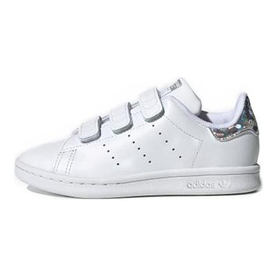Originals Stan Smith Velcro Casual Low-Top Kids Sneakers Kids Sneakers White Silver EE8484