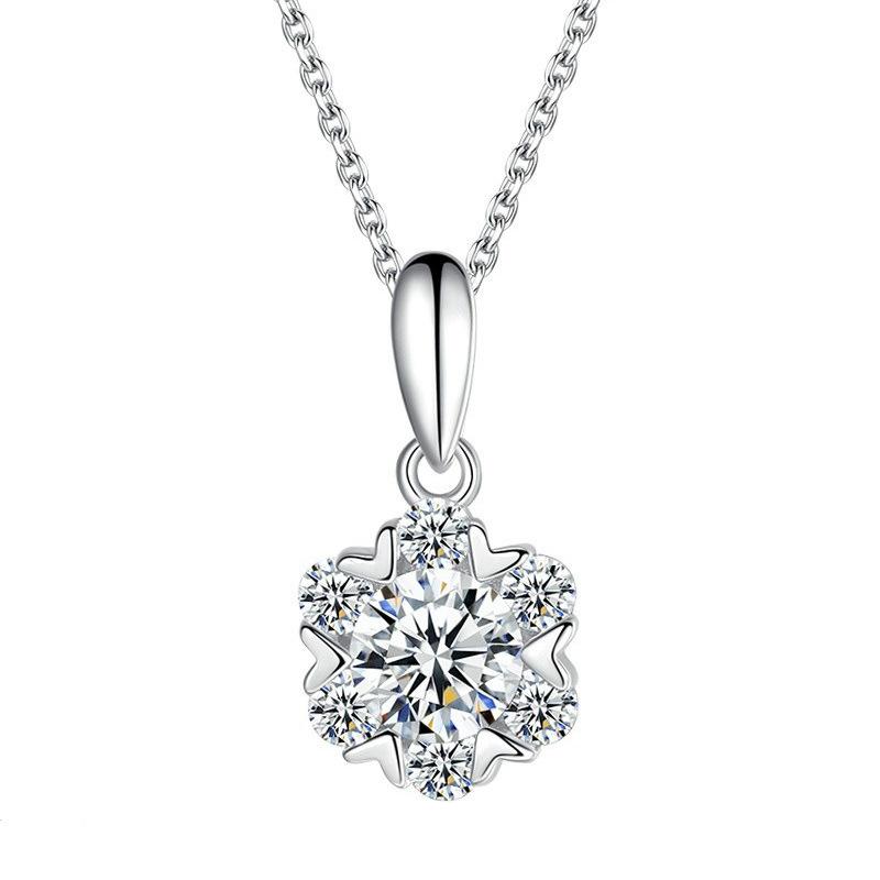 

Ожерелье «Снежинка» для женщин, модный темперамент, персонализированная короткая подвеска, цепочка на ключицу, цепочка на шею