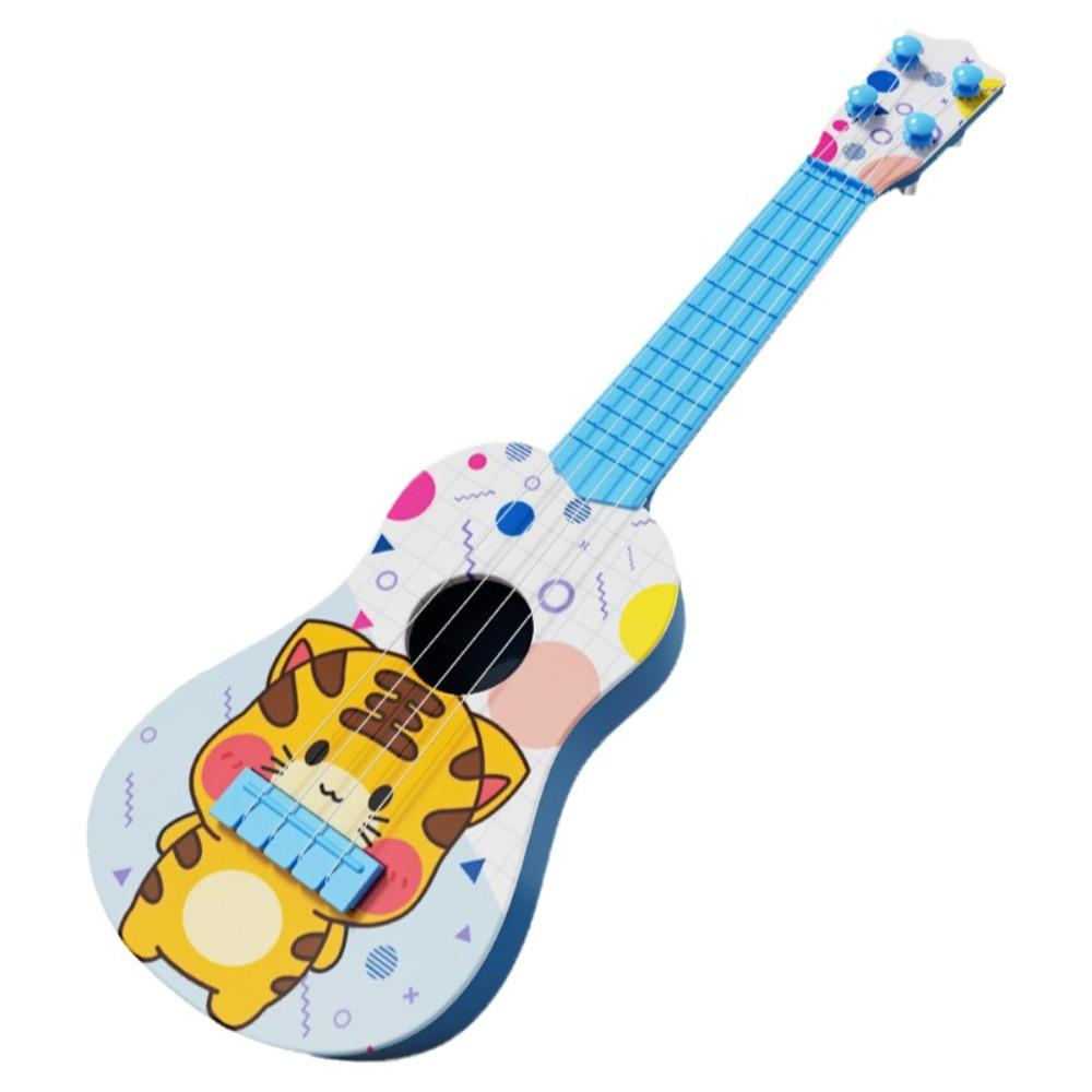 Adjustable Knob Simulated Guitar Toy 4 Strings Toy Musical Instrument  Outdoor Games Style D