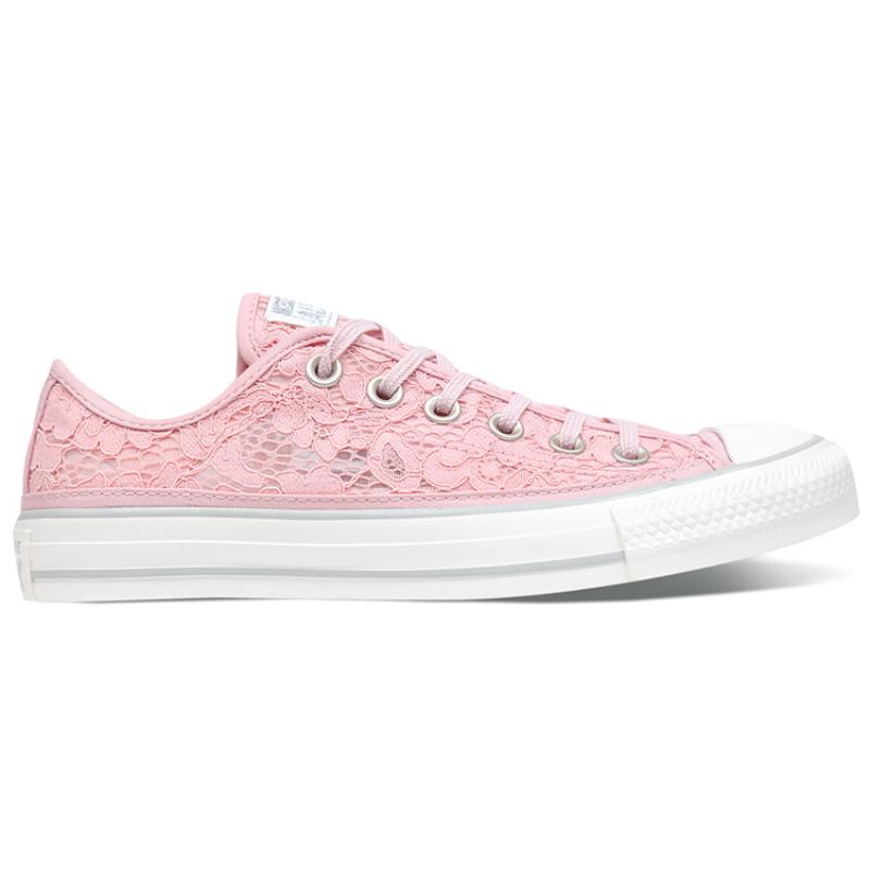 Converse Chuck Taylor II All Star Trendy Comfort Non-Slip Abrasion Breathable Low-Top Espadrilles Women's Peach Pink