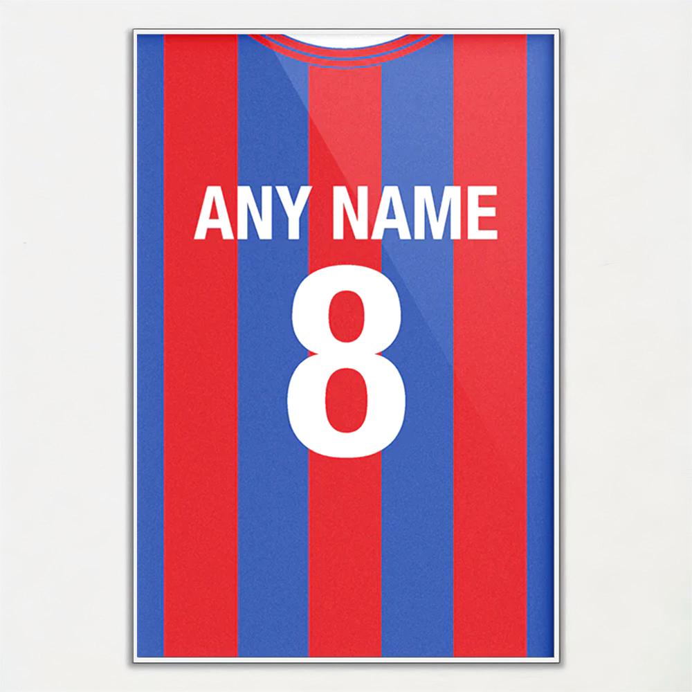 Fußballtrikot Namensposter Wohnzimmer Schlafzimmer Bar Café Kunst