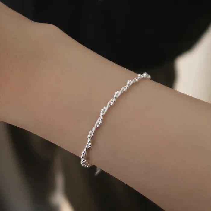 925 Silver Twisted Vine Chain Bracelet