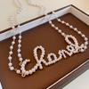 Dopamine Pearl Necklace: Retro Court Style Versatile Clavicle Chain for Women