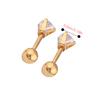 Donna Uomo Oro Nero Argento Cristallo Orecchio Orecchino Barra Labbra Stud Piercing