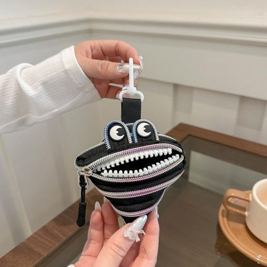 Mini Coin Purse Cute Big Mouth Coin Pouch Fun Zippered Coin Bag for Earbuds Lipstick Trendy Bag Accessory