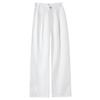 2026 Summer Women's High-Waisted Linen Wide-Leg Pants - Ice Silk Cotton Blend, Lightweight and Casual.