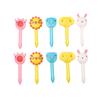 6-10pcs Mini Skewers Cute Cartoon Eyes Kawaii Lunch Bento Box Food Fruit Picks Fork Sticks Buffet Sandwich Toppers Party Decor