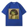 Lustiger Frosch Grafikdruck Y2K T-Shirts Unisex Sommer Gothic Pop Lässige Mode Oberteile Unisex Harajuku Kurzarm-T-Shirts Jugendliche