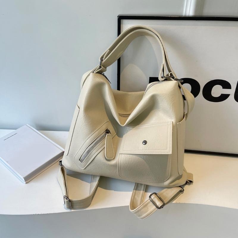 Women Bag Large Capacity Crossbody Bag Casual Shoulder Bag PU Leather Messenger Bag Fashion Backpack Student School Bag