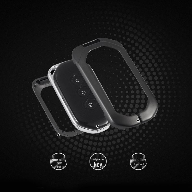 Wuling Capgemini Car Key Premium Metal Protective Case with Buckle