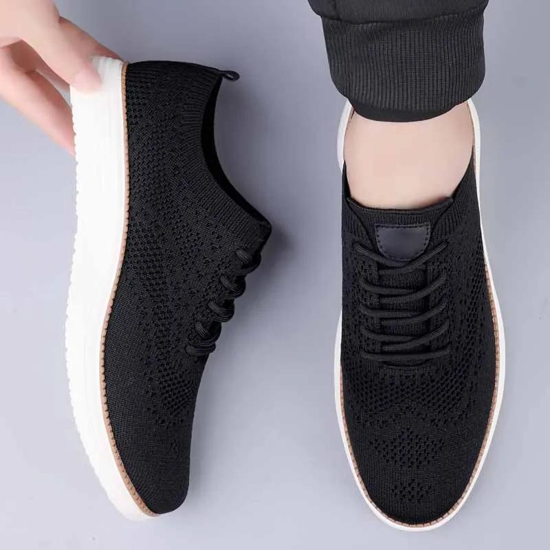 Fashion 2024 Summer New Breathable Mesh Shoes Hollow Knitted Casual Shoes for Men’s Fashionable Versatile Men's Hiking Running Shoes