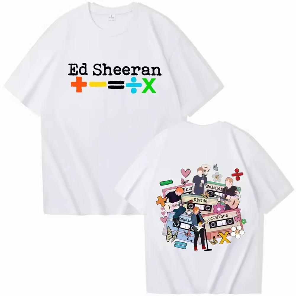 Ed Sheeran Tour Men Clothing Tee Shirt Homme  in Top Tees Mens TShirt short sleeve Round Neck Printing Pullover T-Shirts