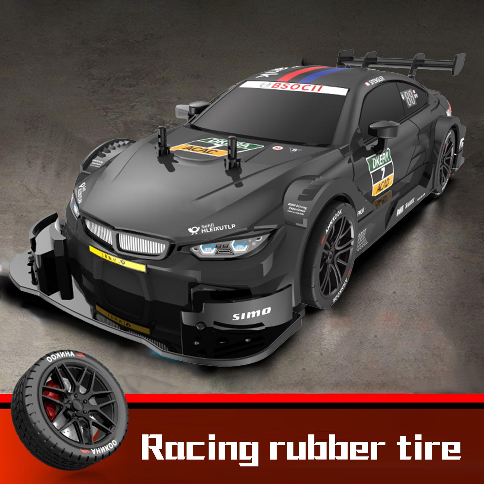 BuyWeek Macchina Telecomandata, 1:16 RC Auto 2.4 GHz 4WD 36 km/h Motrici RC Drift Car Full Scale con LED Light per Bambini e Adulti