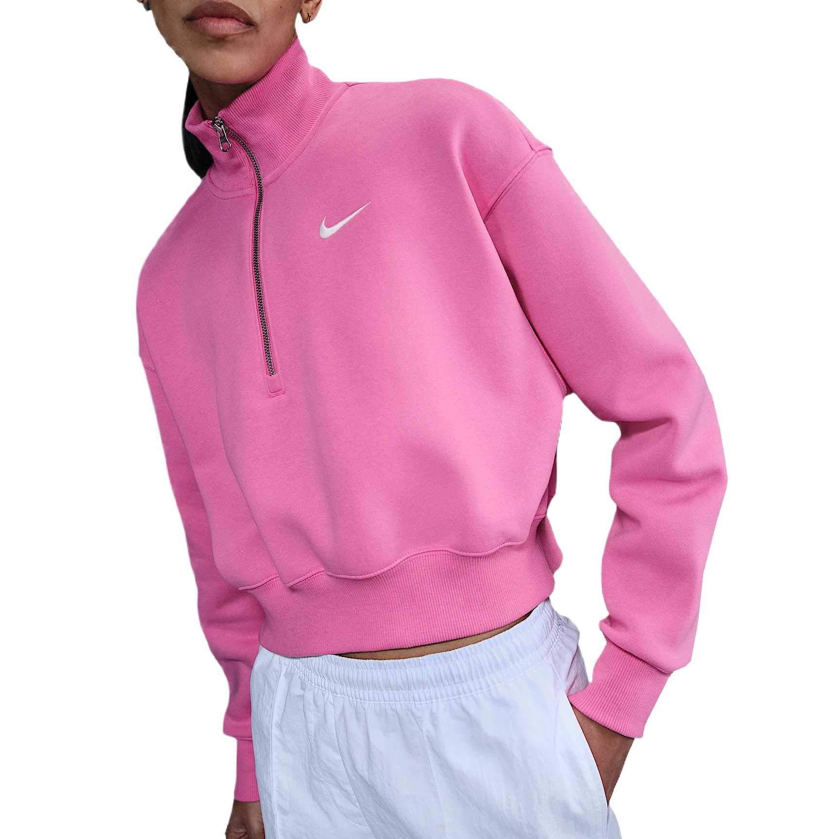Nike Half zip Cropped Sweatshirt DQ5767-675 S