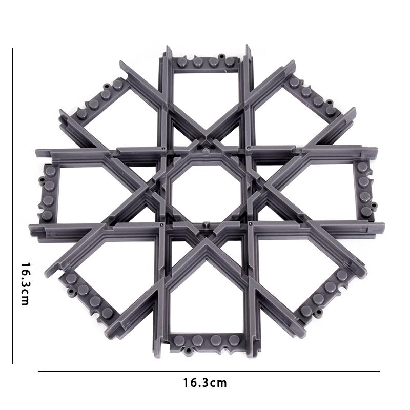 Městské vlaky Trident Čtyřkolka Kolejnice Flexibilní výhybka Železniční přejezd Kolejnice Rozvětvené Stavební kostky Kostky Hračky pro kutily Dárky pro děti