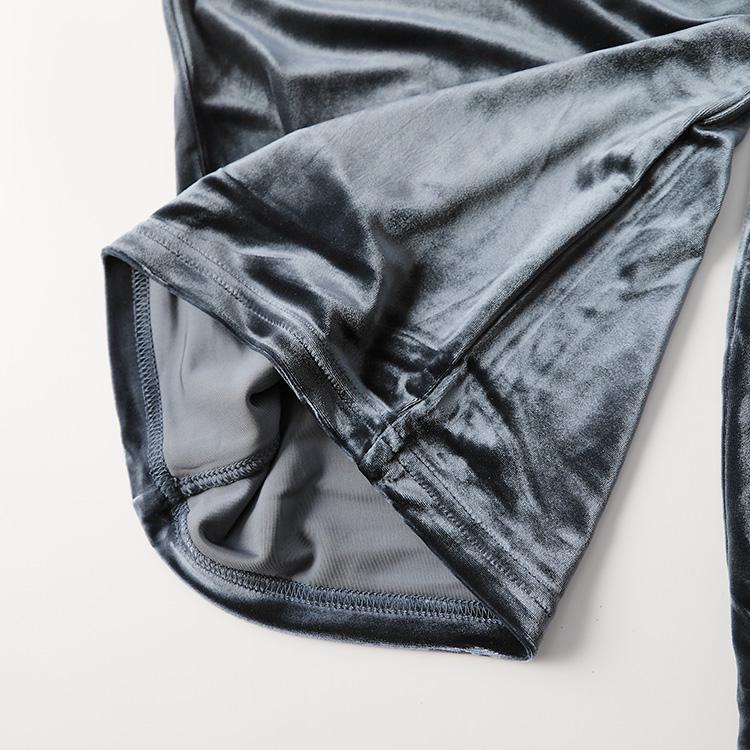 Autumn Silk Velvet Women's Long Casual Pants