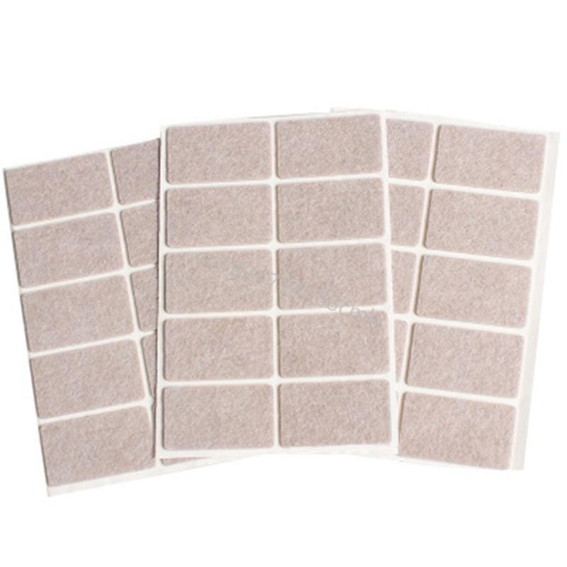 72Pcs Felt Chair Leg Pad Adhesive Floor Scratch and Noise Reducers 6XDE