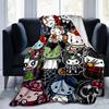 1pc Halloween Collection Hello Kitty Blanket, Seasonal Home Decorative Throw for Room, Living Room, Travel, Camping, Car Blankets, Beach, Office Naps,