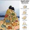 1pc Starry Night Colorful Print Blanket   Lightweight Flannel Throw Blanket For Sofa, Bed, Living Room, Office, Outdoor Travel, Camping