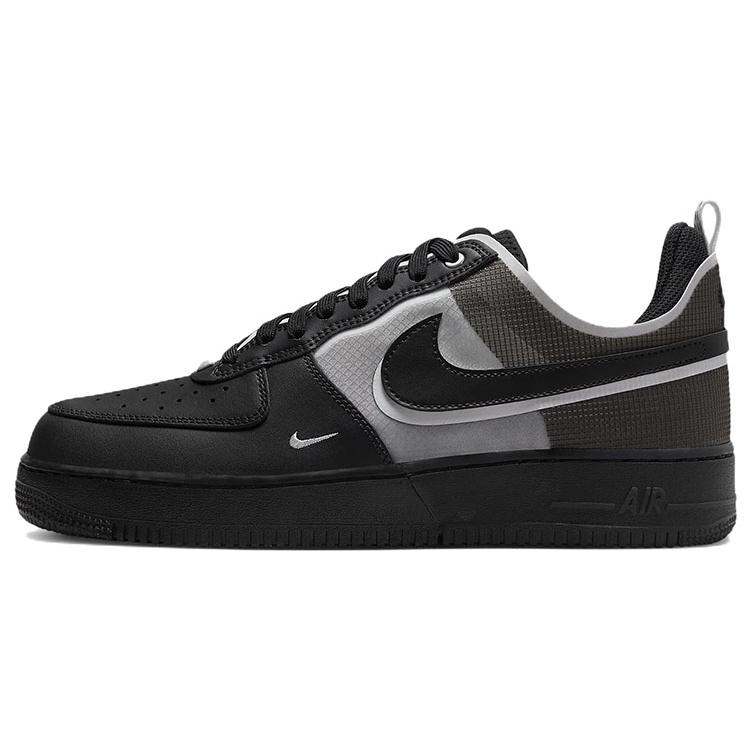 New Nike Air Force 1 Low React Black White DM0573-002