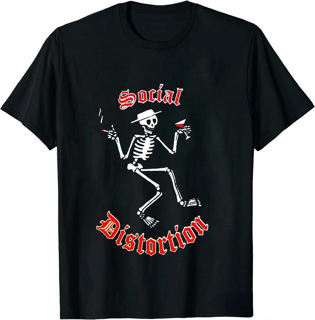 Men Clothing Social Distortion Winged Wheel TShirt Ball and Chain Mens Tshirt Street Hip Hop Style Tees Loose Tops Streetwear