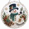 5D Diamond Painting Hanging Ornament Santa Claus Christmas Tree Decor Pendant with Chain Holiday Home Decoration