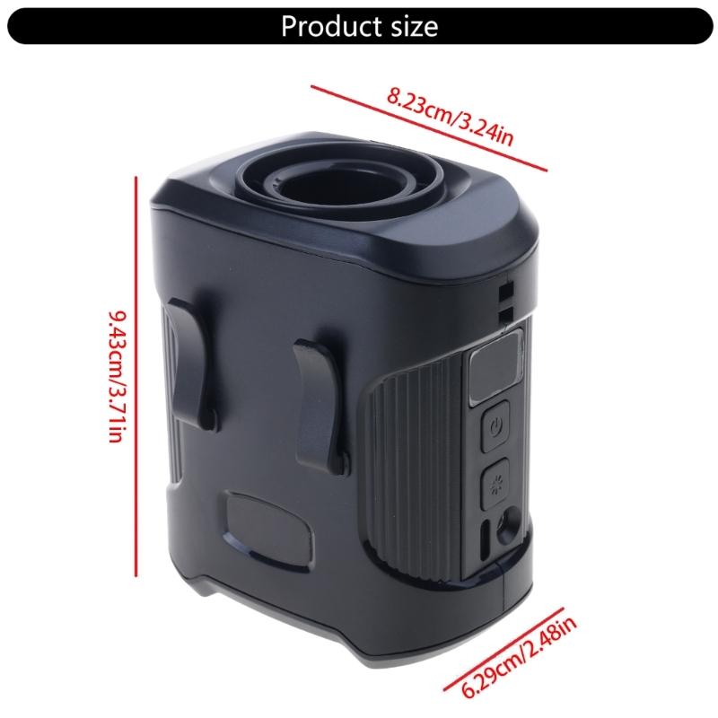 Small Belt Fan Waist Clip Fan Wearable Cooling Fan Rechargeable Fan 4000mAh Battery Suitable for Office and Home Use
