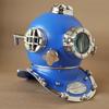 45.72 Cm Blue Scuba Diving Helmet Mark V Deep Diving Divers Helmet Home, Office Decor