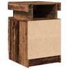 Vidaxl Szafka Nocna Z Led, Stare Drewno, 35X39X55 Cm