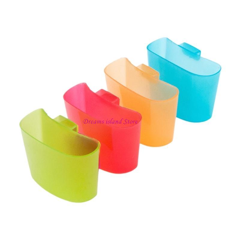 

Convenient Cup Hanging Tea Bag Holder 4 Pieces Biscuit Stand Cup Hangers Home Party Supplies Afternoon Tea Accessories HX6C